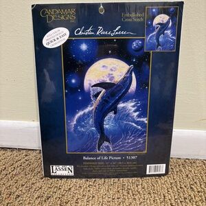 Christian Riese Lassen Dolphin Cross Stitch Kit